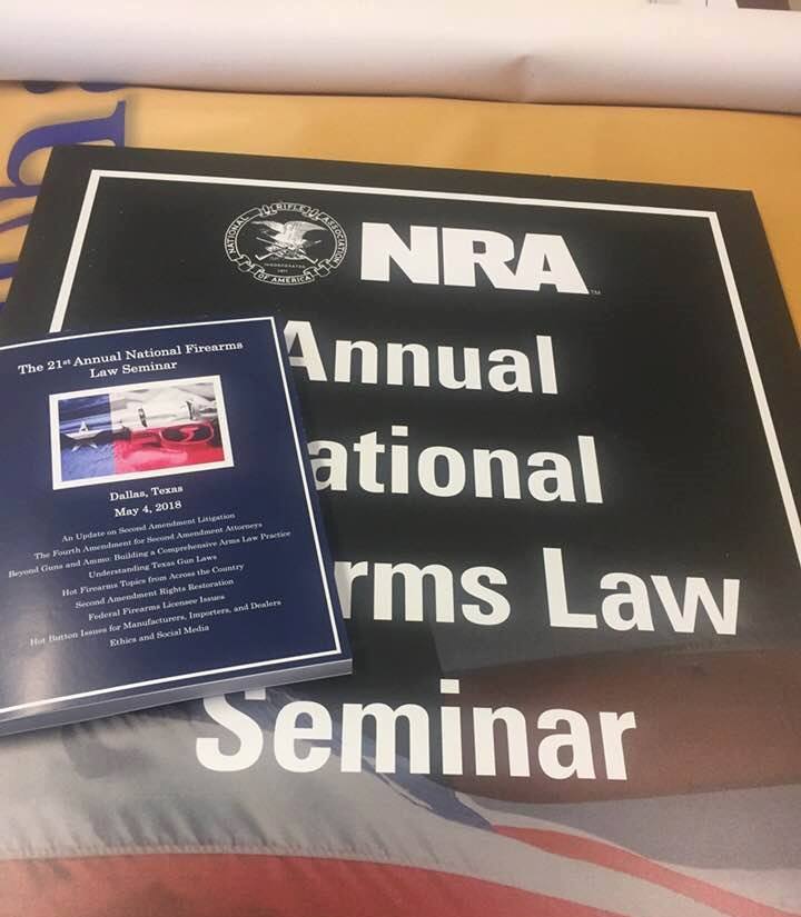 NRA Foundation's Annual National Firearms Law Seminar Program