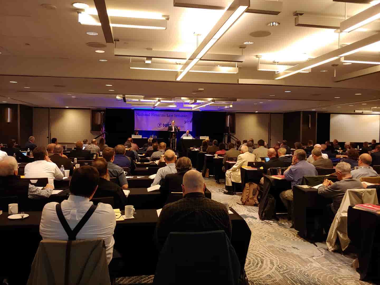 Thompson & Room W at the NRA Foundation's Annual National Firearms Law Seminar